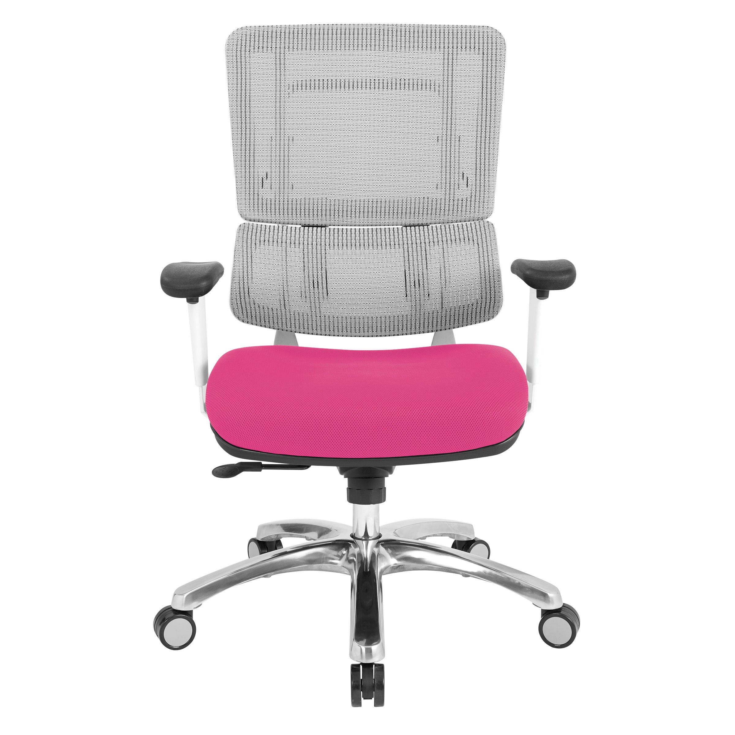 White Vertical Mesh Chair